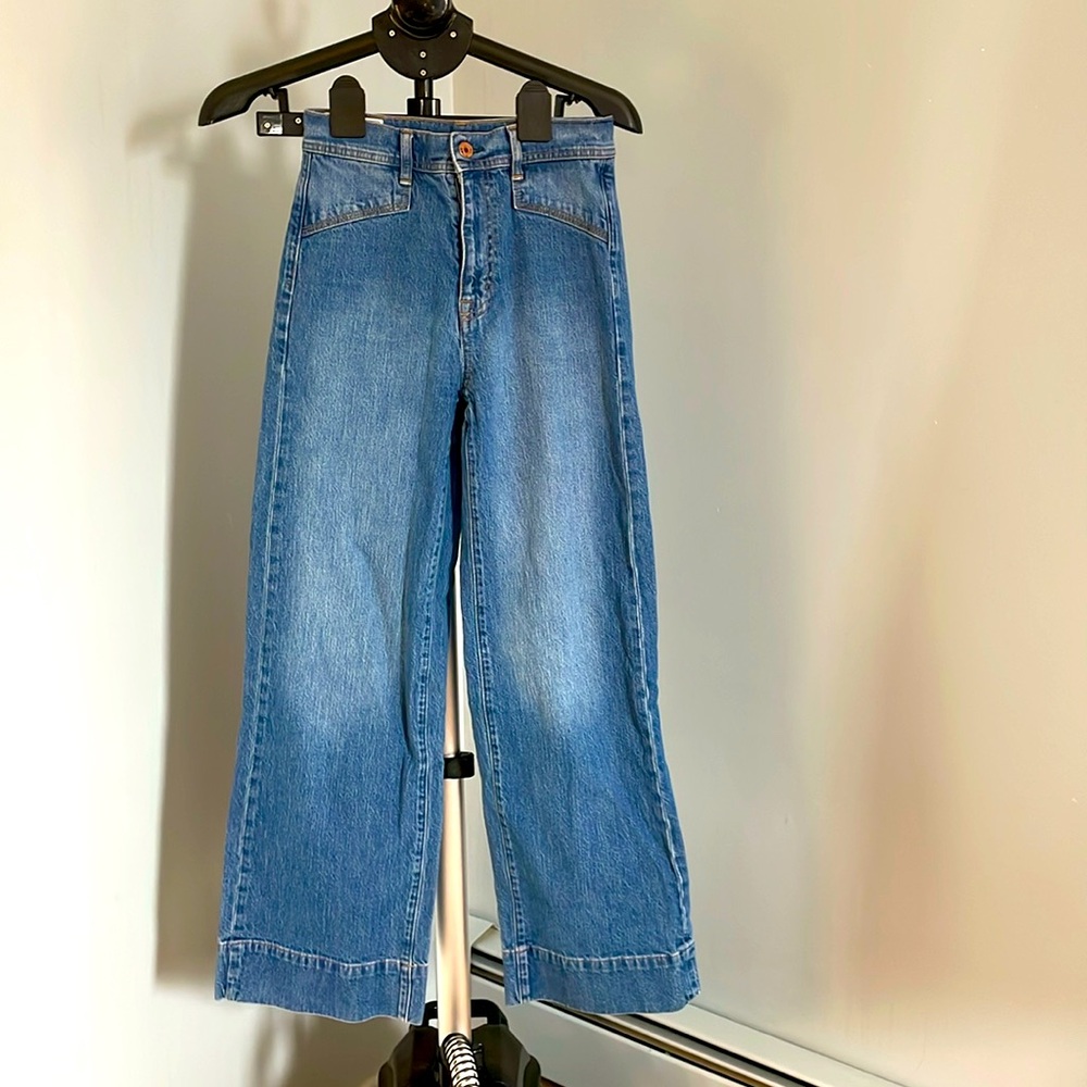 Gap wide leg sky high jeans 0 regular size 25